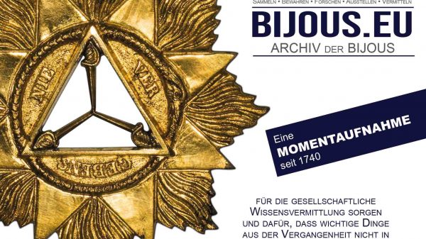 Vortrag zu den freimaurerischen Bijoux der deutschen Freimaurerlogen - Bijoux Museum